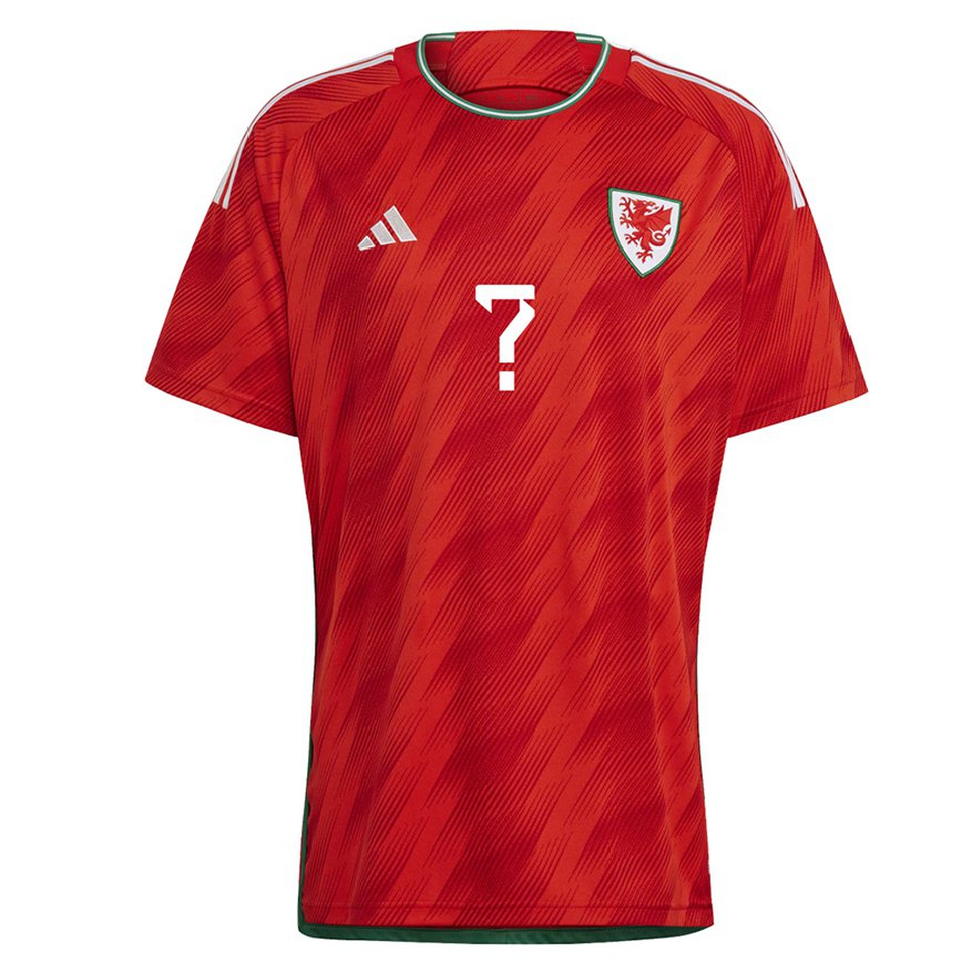 Hombre Camiseta Gales Su Nombre #0 Rojo 1ª Equipación 22-24 Perú