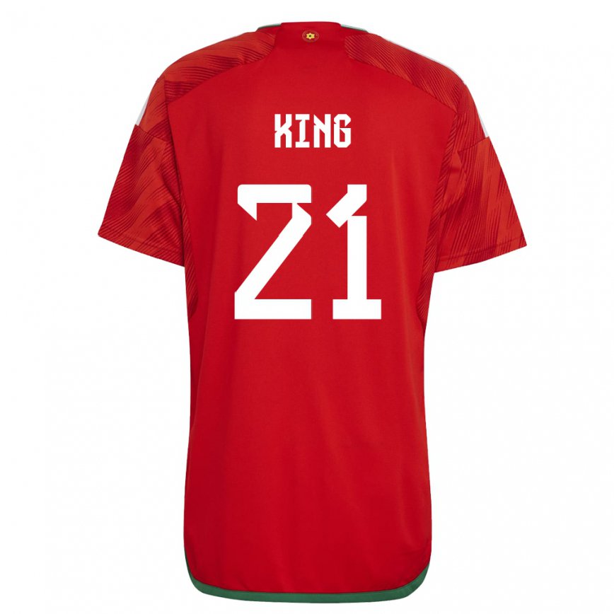 Hombre Camiseta Gales Tom King #21 Rojo 1ª Equipación 22-24 Perú