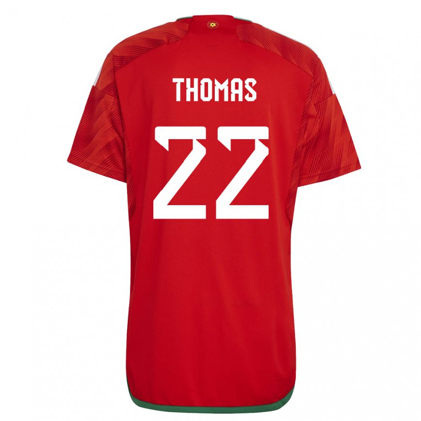 Hombre Camiseta Gales Sorba Thomas #22 Rojo 1ª Equipación 22-24 Perú