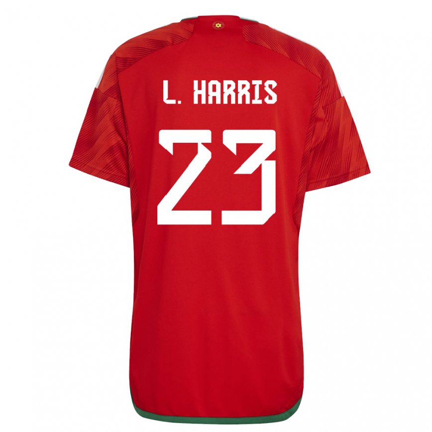 Hombre Camiseta Gales Luke Harris #23 Rojo 1ª Equipación 22-24 Perú