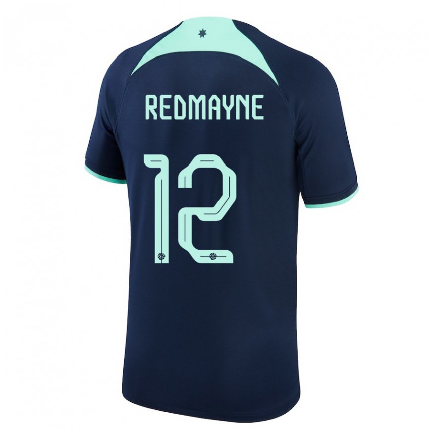 Hombre Camiseta Australia Andrew Redmayne #12 Azul Oscuro 2ª Equipación 22-24 Perú