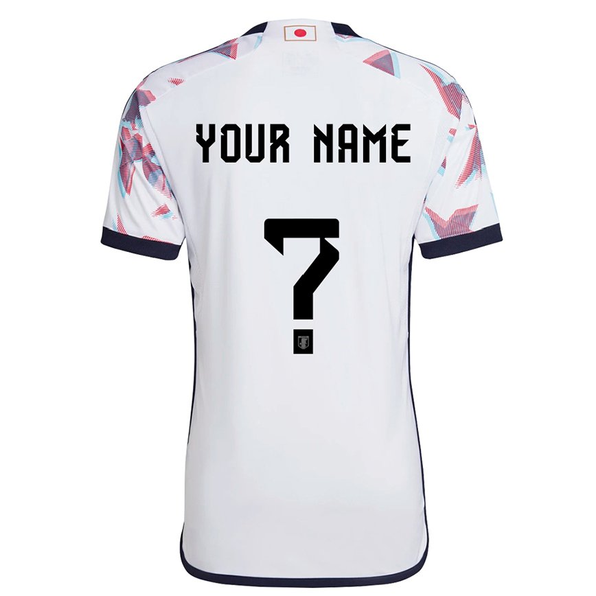 Hombre Camiseta Japón Su Nombre #0 Blanco 2ª Equipación 22-24 Perú