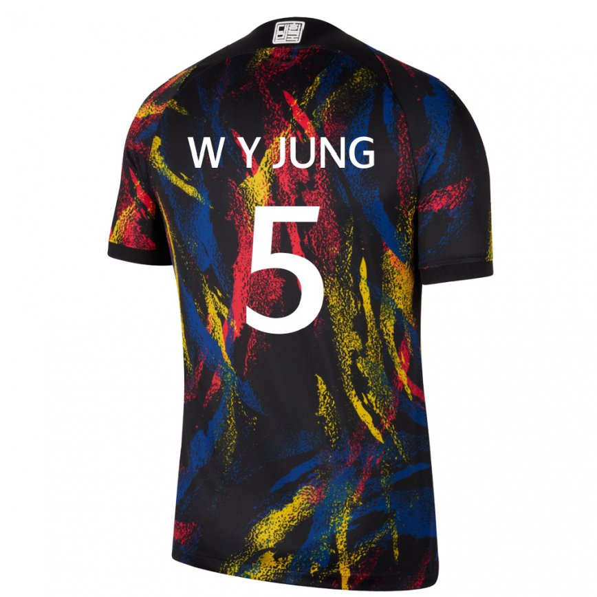 Hombre Camiseta Corea Del Sur Woo-young Jung #5 Multicolores 2ª Equipación 22-24 Perú