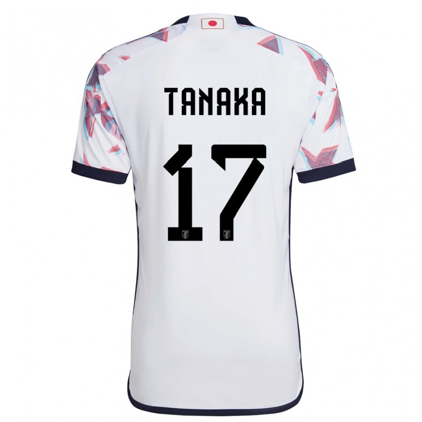 Mujer Camiseta Japón Ao Tanaka #17 Blanco 2ª Equipación 22-24 Perú