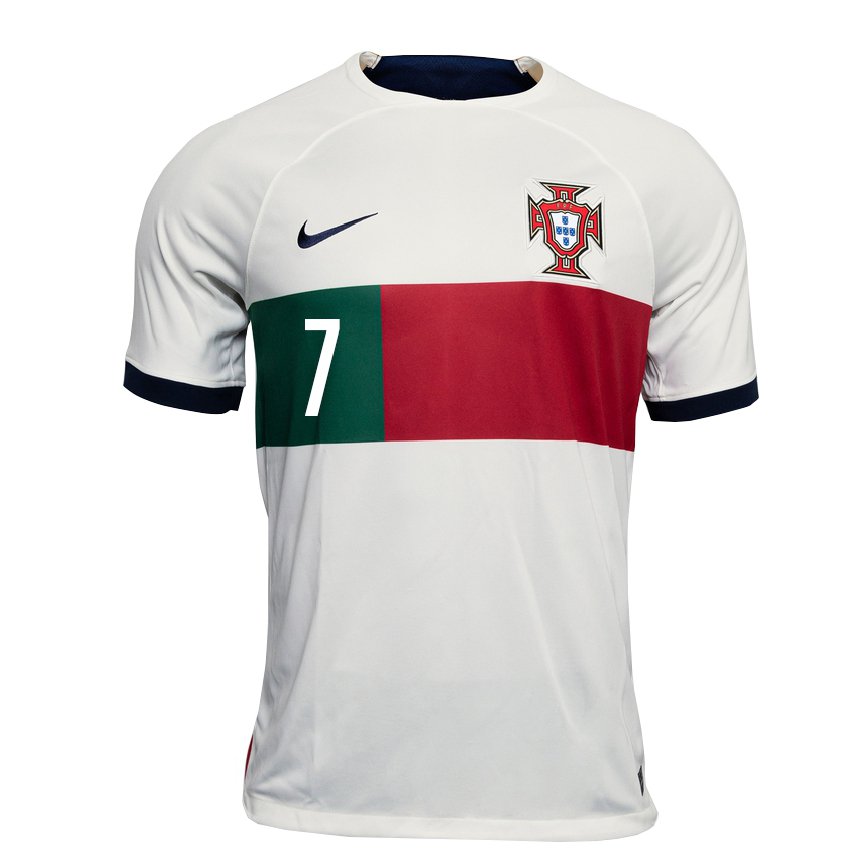 Mujer Camiseta Portugal Cristiano Ronaldo #7 Blanco 2ª Equipación 22-24 ...