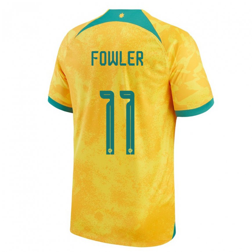 Niño Camiseta Australia Mary Fowler #11 Dorado 1ª Equipación 22-24 Perú