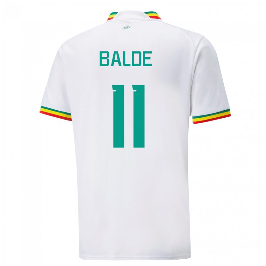 Niño Camiseta Senegal Haby Balde #11 Blanco 1ª Equipación 22-24 Perú