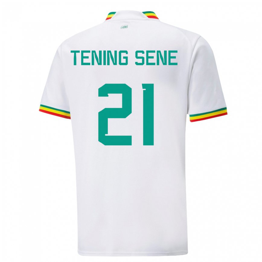 Niño Camiseta Senegal Tening Sene #21 Blanco 1ª Equipación 22-24 Perú