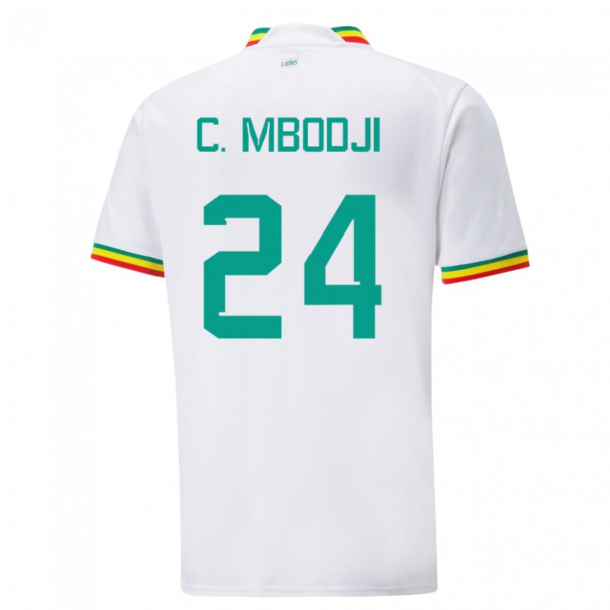 Niño Camiseta Senegal Coumba Sylla Mbodji #24 Blanco 1ª Equipación 22-24 Perú