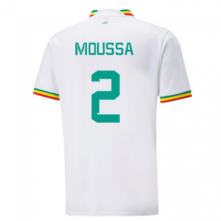 Niño Camiseta Senegal Moussa N Diaye #2 Blanco 1ª Equipación 22-24 Perú