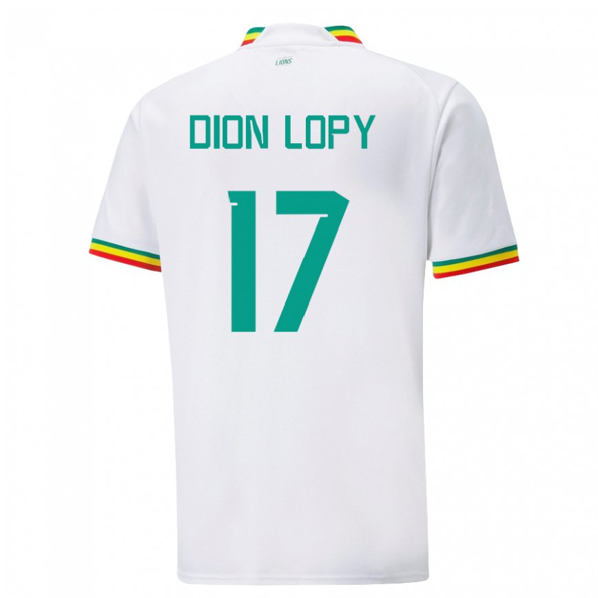 Niño Camiseta Senegal Dion Lopy #17 Blanco 1ª Equipación 22-24 Perú