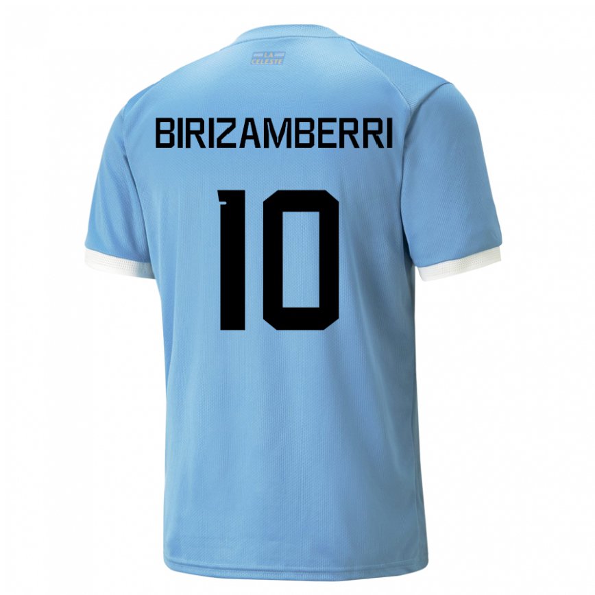 Niño Camiseta Uruguay Carolina Birizamberri #10 Azul 1ª Equipación 22-24 Perú