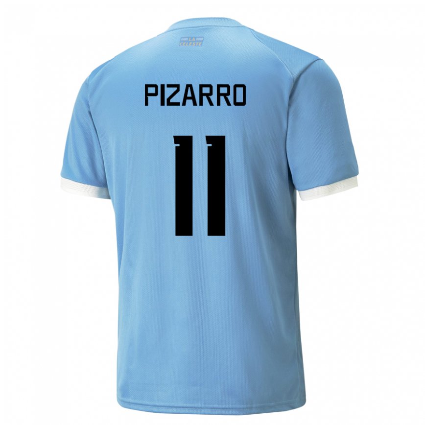 Niño Camiseta Uruguay Esperanza Pizarro #11 Azul 1ª Equipación 22-24 Perú