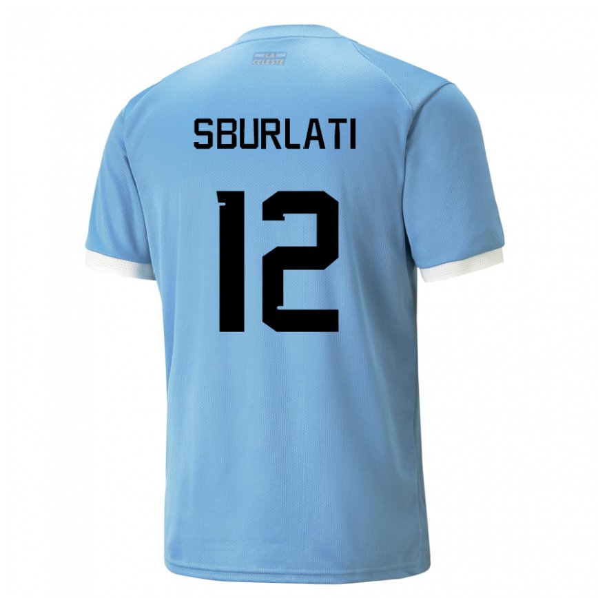 Niño Camiseta Uruguay Vanina Sburlati #12 Azul 1ª Equipación 22-24 Perú