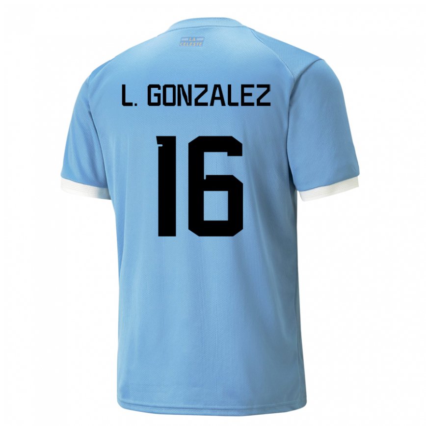 Niño Camiseta Uruguay Lorena Gonzalez #16 Azul 1ª Equipación 22-24 Perú