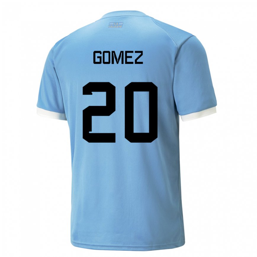 Niño Camiseta Uruguay Luciana Gomez #20 Azul 1ª Equipación 22-24 Perú