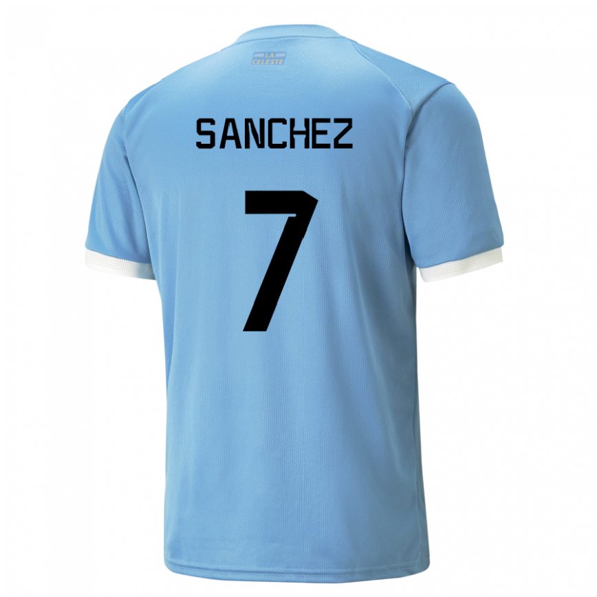 Niño Camiseta Uruguay Renzo Sanchez #7 Azul 1ª Equipación 22-24 Perú