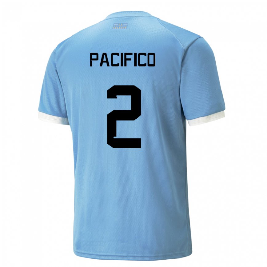 Niño Camiseta Uruguay Patricio Pacifico #2 Azul 1ª Equipación 22-24 Perú