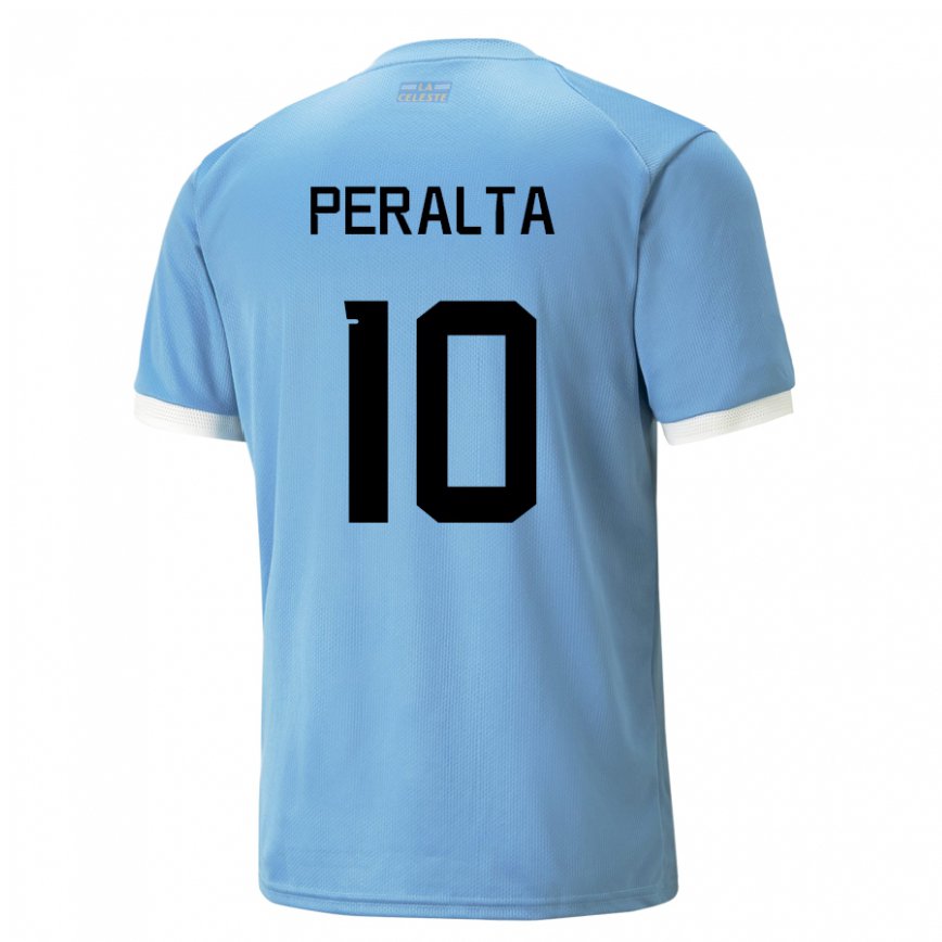 Niño Camiseta Uruguay Mateo Peralta #10 Azul 1ª Equipación 22-24 Perú