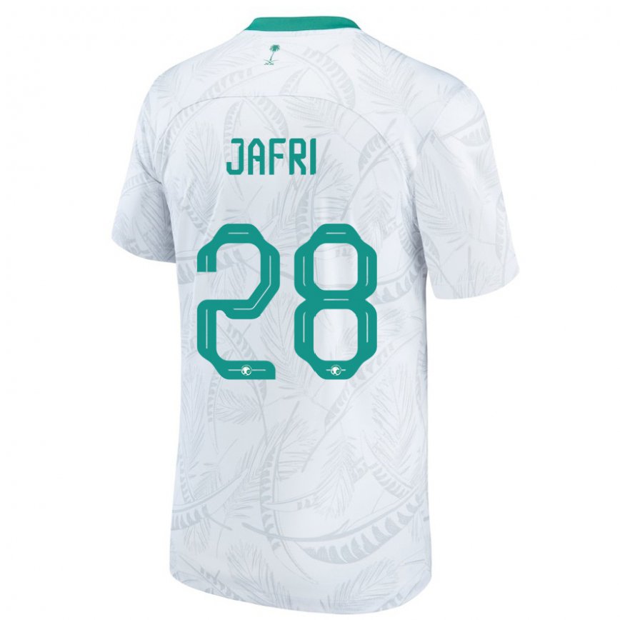 Niño Camiseta Arabia Saudita Farah Jafri #28 Blanco 1ª Equipación 22-24 Perú