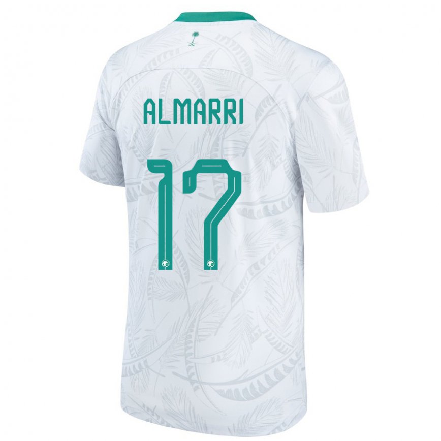 Niño Camiseta Arabia Saudita Mohammed Almarri #17 Blanco 1ª Equipación 22-24 Perú