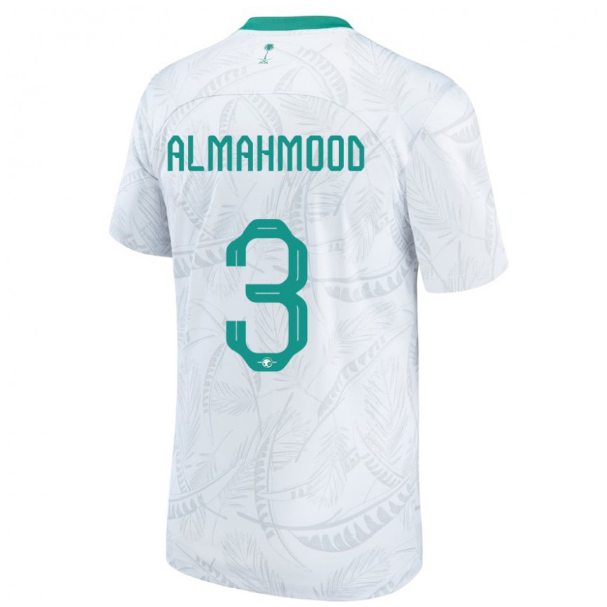 Niño Camiseta Arabia Saudita Mohammed Almahmood #3 Blanco 1ª Equipación 22-24 Perú