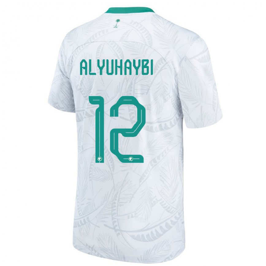 Niño Camiseta Arabia Saudita Ammar Alyuhaybi #12 Blanco 1ª Equipación 22-24 Perú