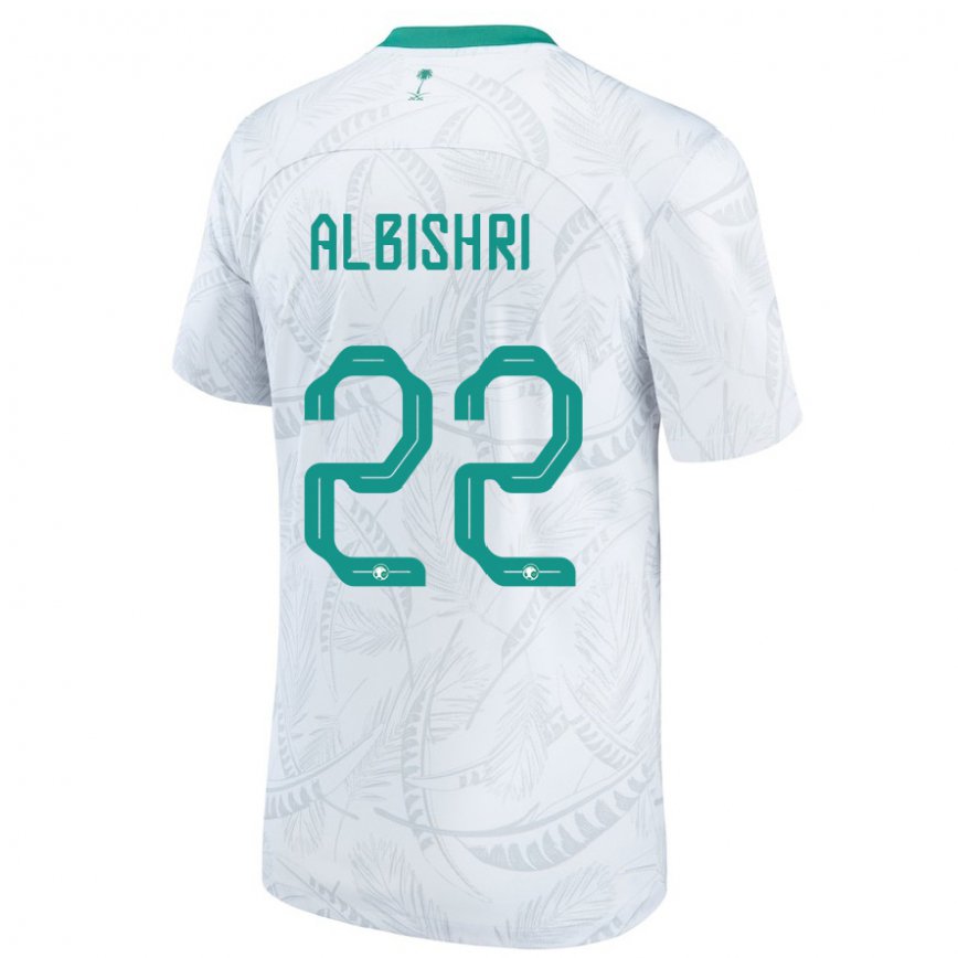 Niño Camiseta Arabia Saudita Nawaf Albishri #22 Blanco 1ª Equipación 22-24 Perú