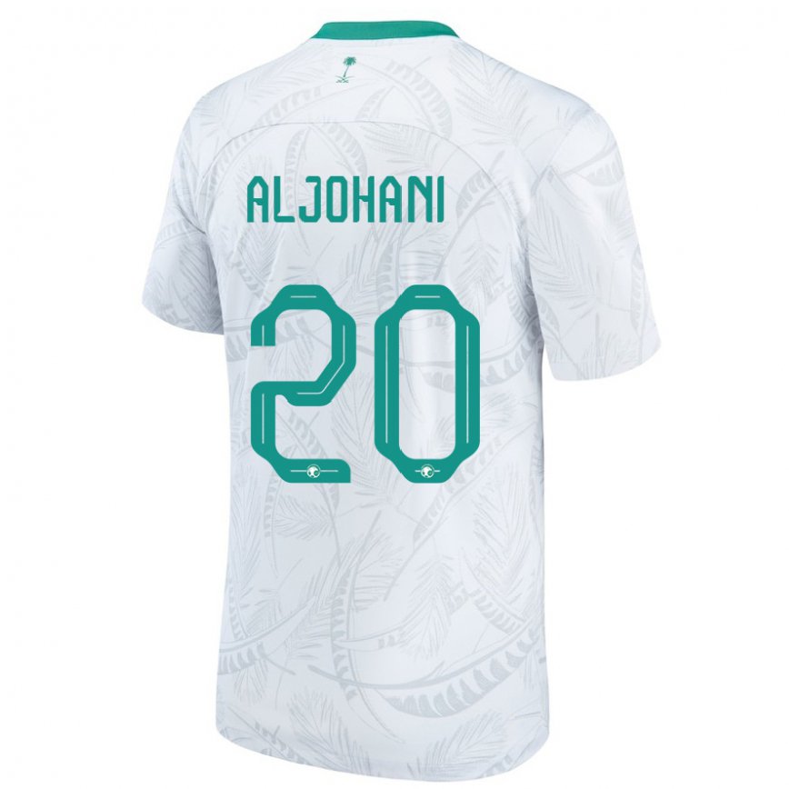 Niño Camiseta Arabia Saudita Ziyad Aljohani #20 Blanco 1ª Equipación 22-24 Perú