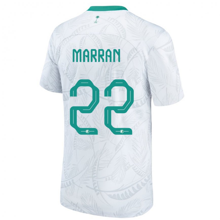 Niño Camiseta Arabia Saudita Mohammed Marran #22 Blanco 1ª Equipación 22-24 Perú