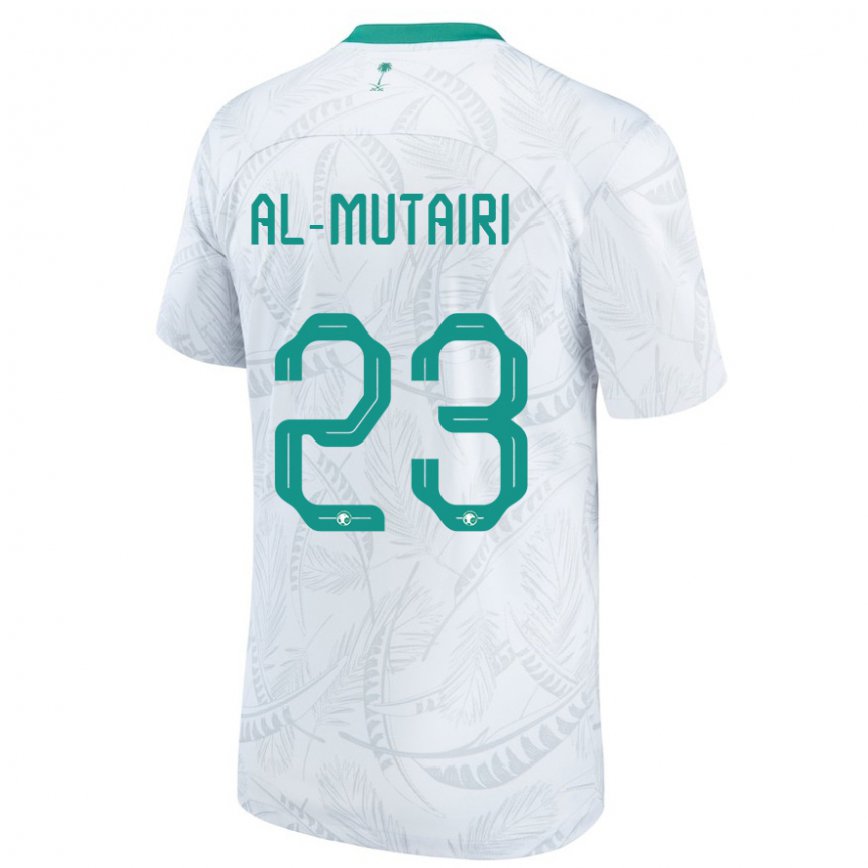 Niño Camiseta Arabia Saudita Turki Al Mutairi #23 Blanco 1ª Equipación 22-24 Perú