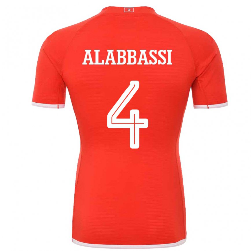 Niño Camiseta Túnez Chaima Alabbassi #4 Rojo 1ª Equipación 22-24 Perú