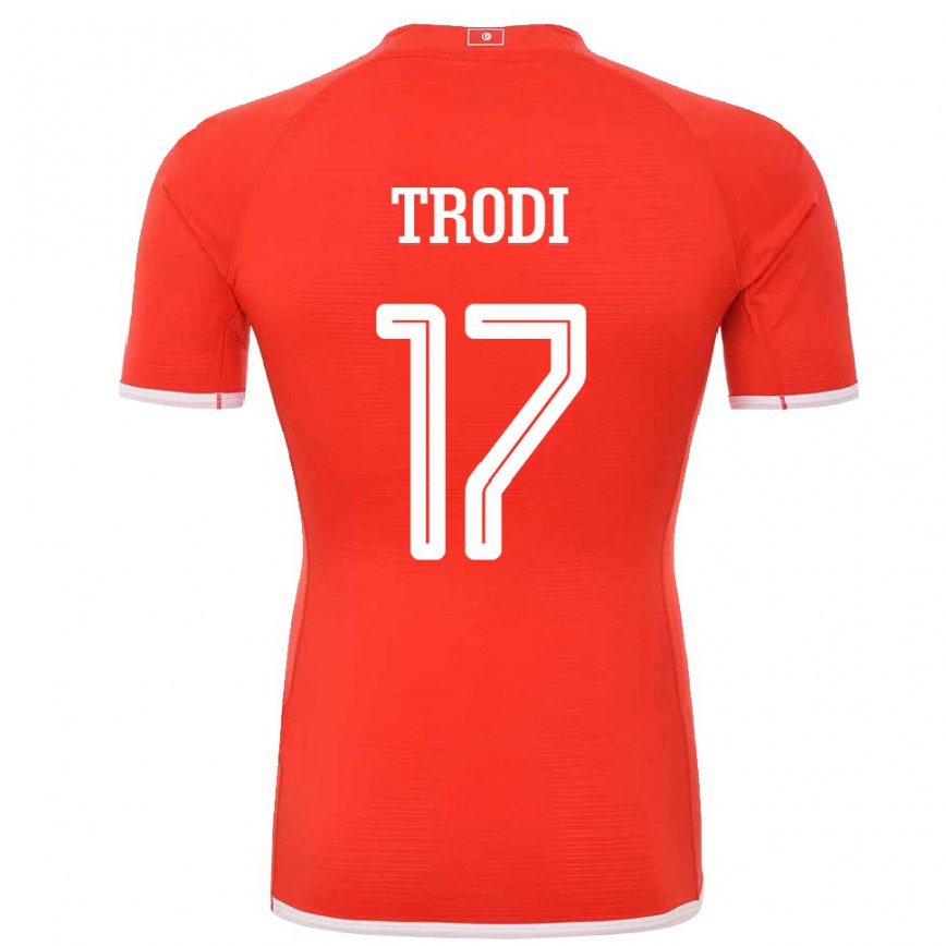 Niño Camiseta Túnez Imen Trodi #17 Rojo 1ª Equipación 22-24 Perú