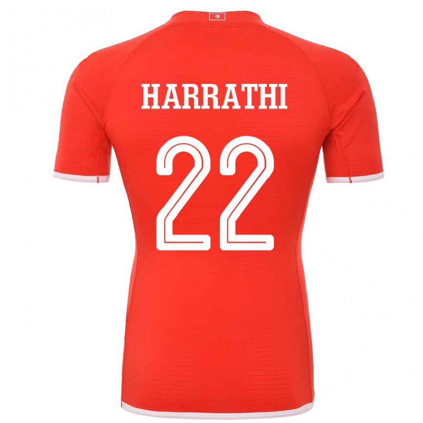 Niño Camiseta Túnez Najla Harrathi #22 Rojo 1ª Equipación 22-24 Perú