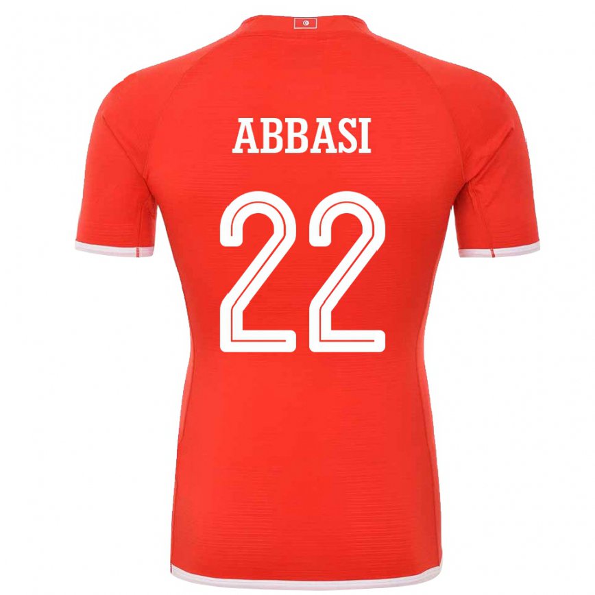 Niño Camiseta Túnez Bechir Abbasi #22 Rojo 1ª Equipación 22-24 Perú