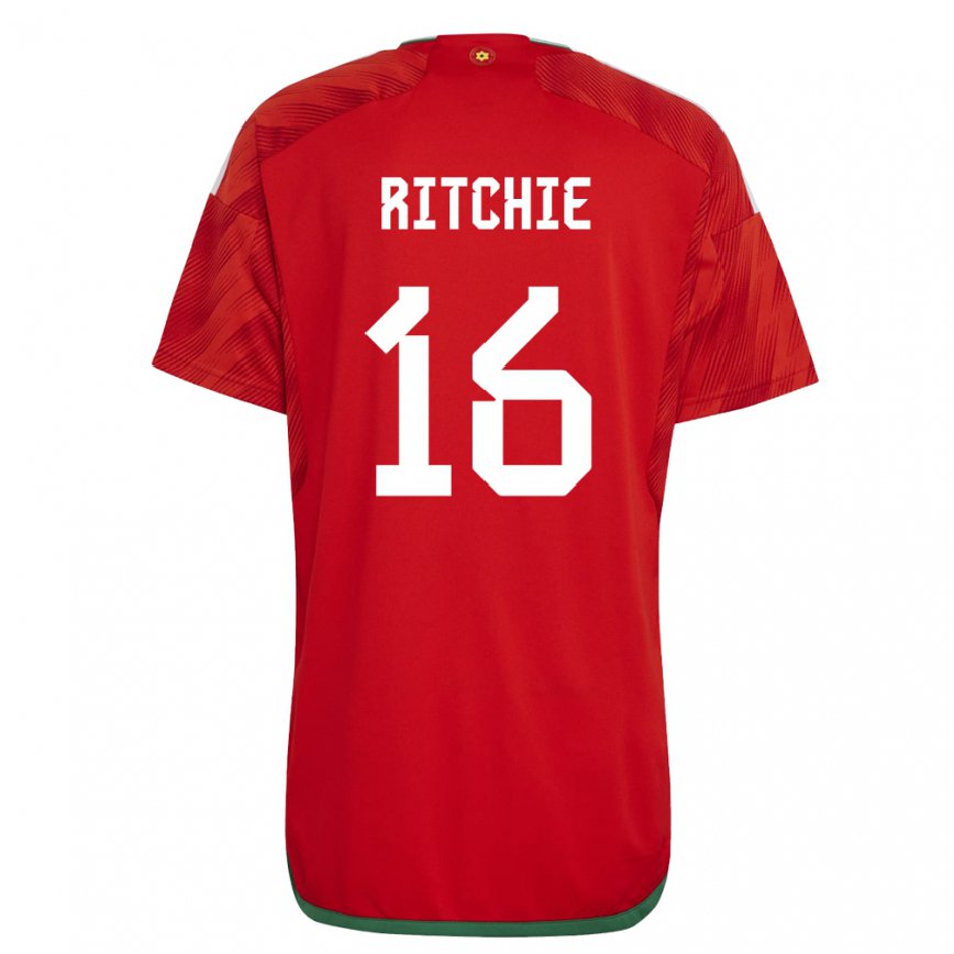 Niño Camiseta Gales Amelia Ritchie #16 Rojo 1ª Equipación 22-24 Perú