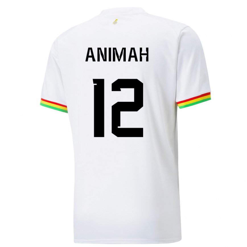 Niño Camiseta Ghana Grace Animah #12 Blanco 1ª Equipación 22-24 Perú