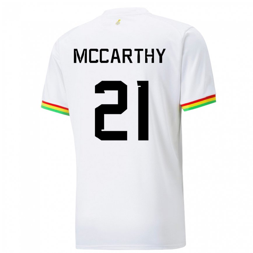 Niño Camiseta Ghana Kerrie Mccarthy #21 Blanco 1ª Equipación 22-24 Perú