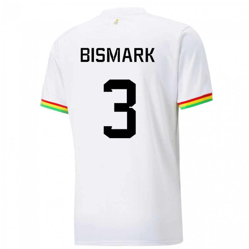 Niño Camiseta Ghana Anim Bismark #3 Blanco 1ª Equipación 22-24 Perú