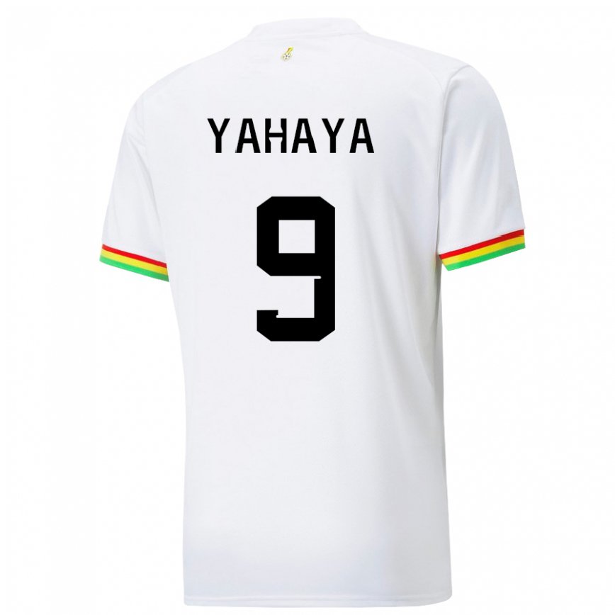 Niño Camiseta Ghana Mohammed Yahaya #9 Blanco 1ª Equipación 22-24 Perú