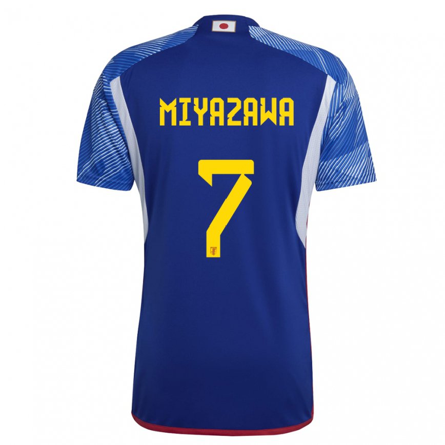 Niño Camiseta Japón Hinata Miyazawa #7 Azul Real 1ª Equipación 22-24 Perú