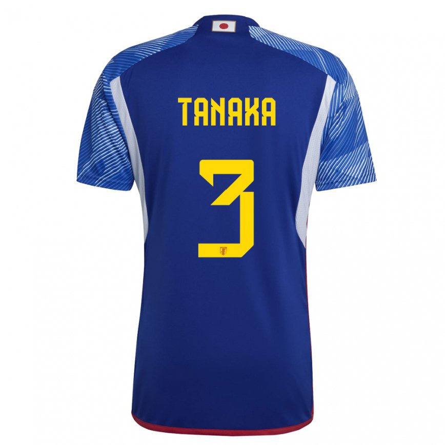 Niño Camiseta Japón Hayato Tanaka #3 Azul Real 1ª Equipación 22-24 Perú