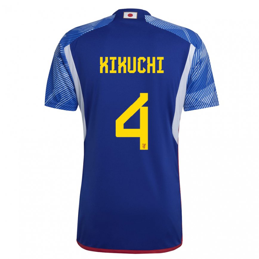 Niño Camiseta Japón Shuta Kikuchi #4 Azul Real 1ª Equipación 22-24 Perú