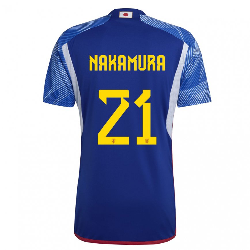 Niño Camiseta Japón Jiro Nakamura #21 Azul Real 1ª Equipación 22-24 Perú