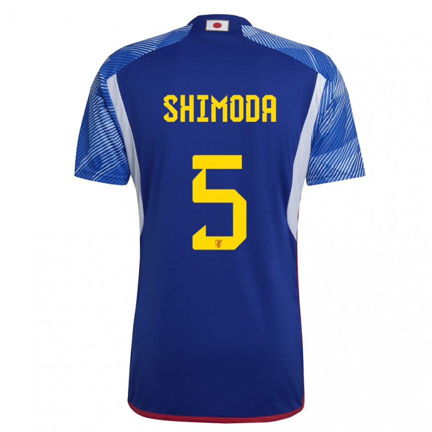 Niño Camiseta Japón Yoshihiro Shimoda #5 Azul Real 1ª Equipación 22-24 Perú