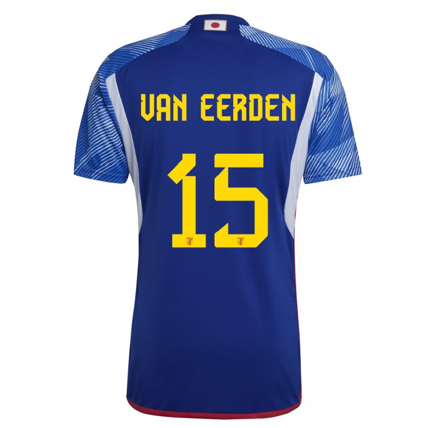 Niño Camiseta Japón Shawn Van Eerden #15 Azul Real 1ª Equipación 22-24 Perú