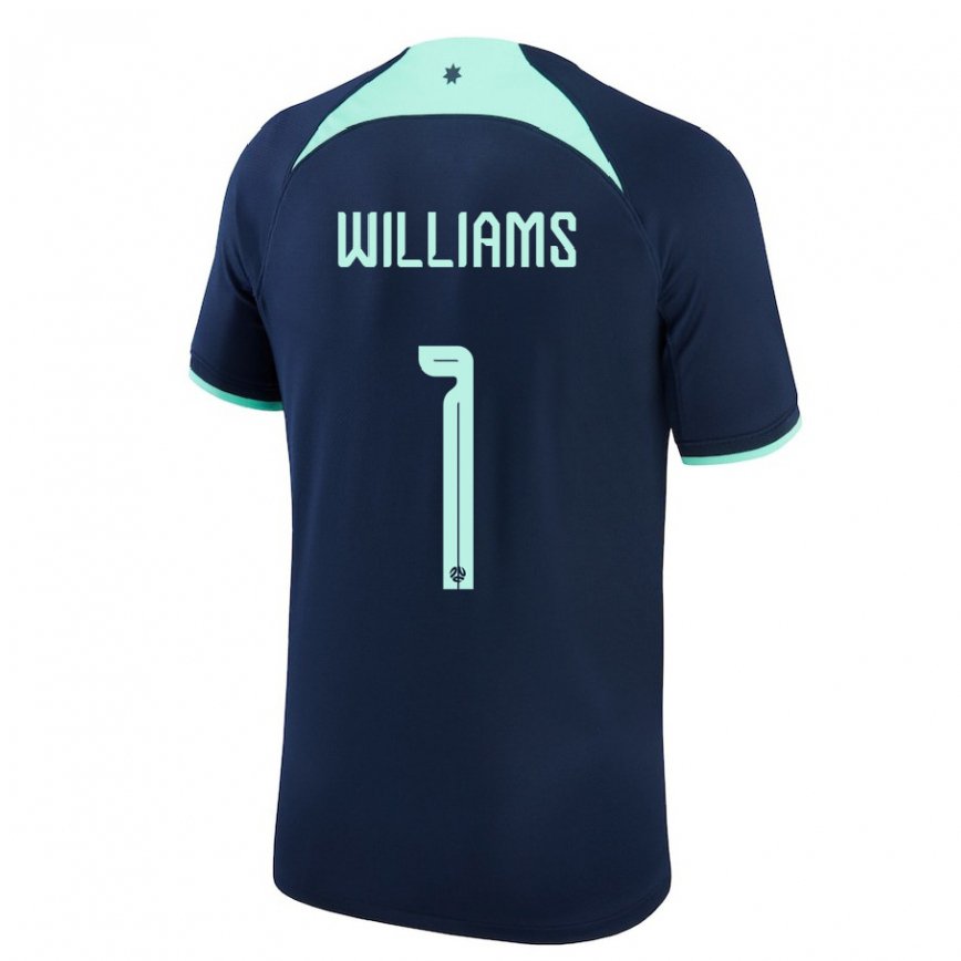 Niño Camiseta Australia Lydia Williams #1 Azul Oscuro 2ª Equipación 22-24 Perú