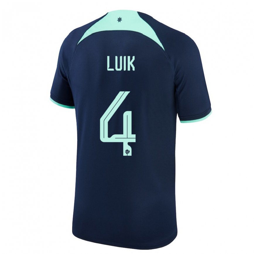 Niño Camiseta Australia Aivi Luik #4 Azul Oscuro 2ª Equipación 22-24 Perú