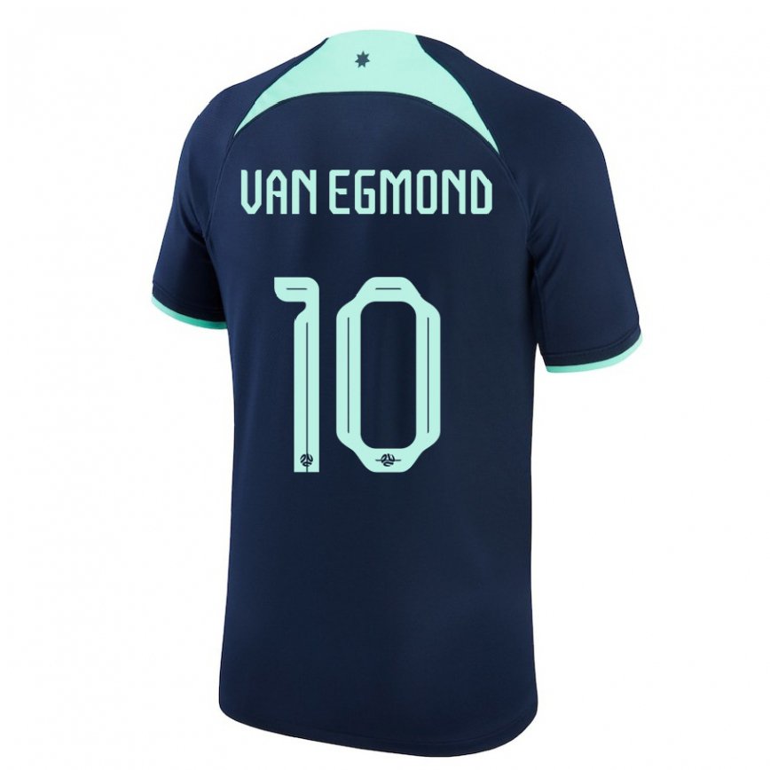 Niño Camiseta Australia Emily Van Egmond #10 Azul Oscuro 2ª Equipación 22-24 Perú