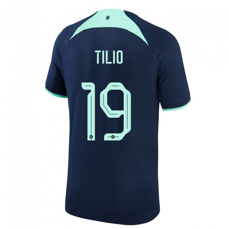 Niño Camiseta Australia Marco Tilio #19 Azul Oscuro 2ª Equipación 22-24 Perú